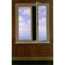 The Telescope by Rene Magritte